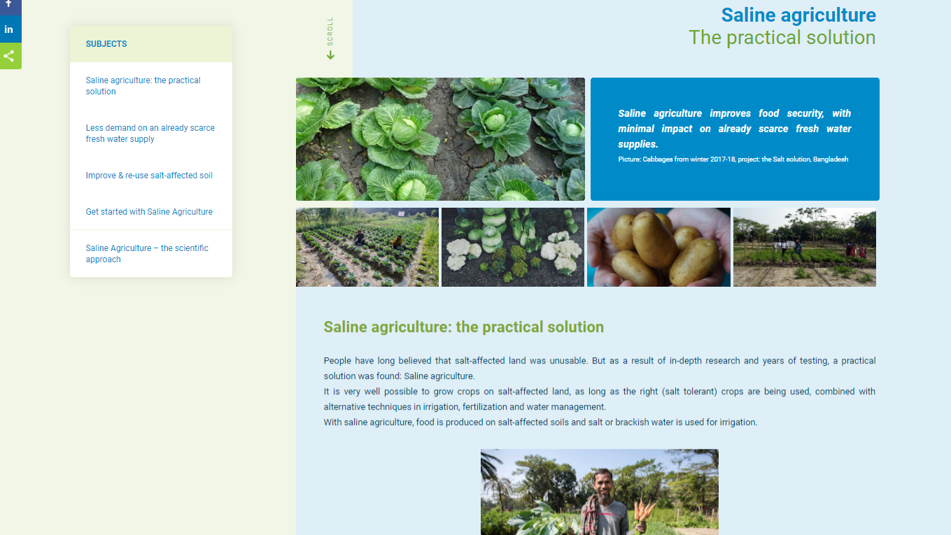 Information about Saline agriculture